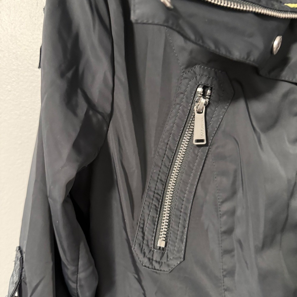 Bcbgeneration Gray Hooded Utility Jacket Roll Tab… - image 3
